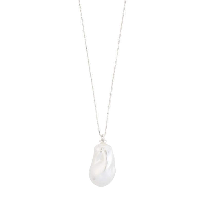 pilgrim sky silver pearl necklace