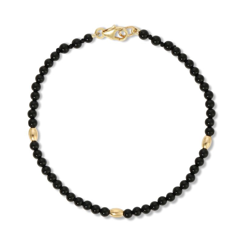 joy dravecky gemstone bracelet gold black onyx
