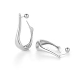 jenny bird colette silver large medium hoop earring