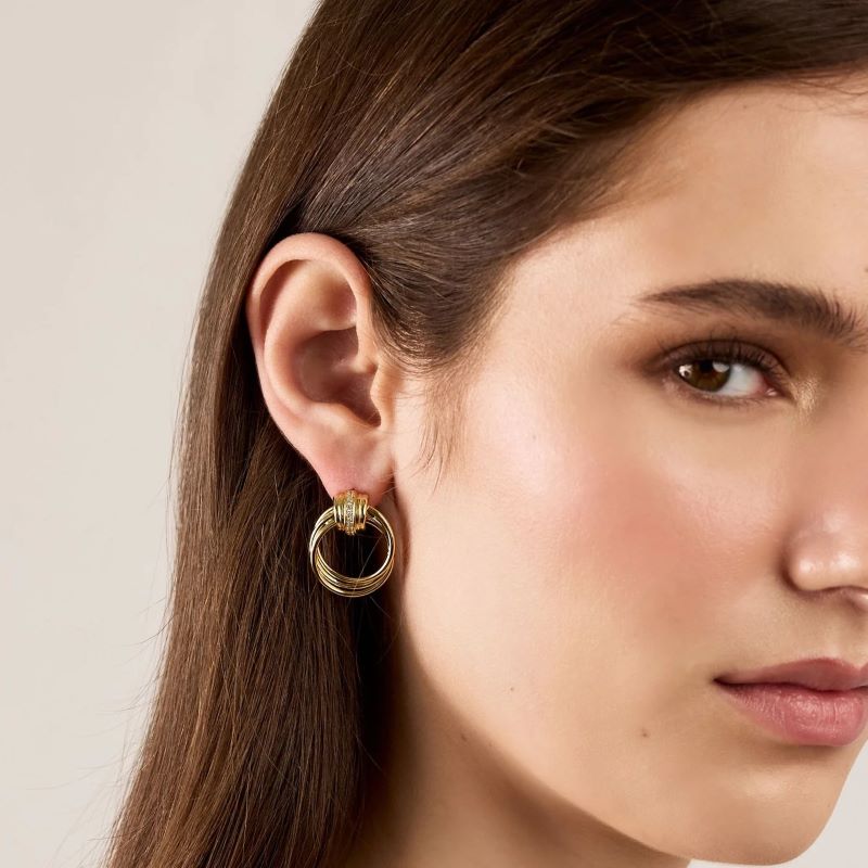 electric picks casablanca gold earring
