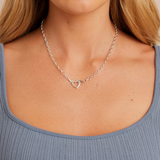 gorjana silver parker heart necklace