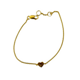 tashi delicate gold heart bracelet