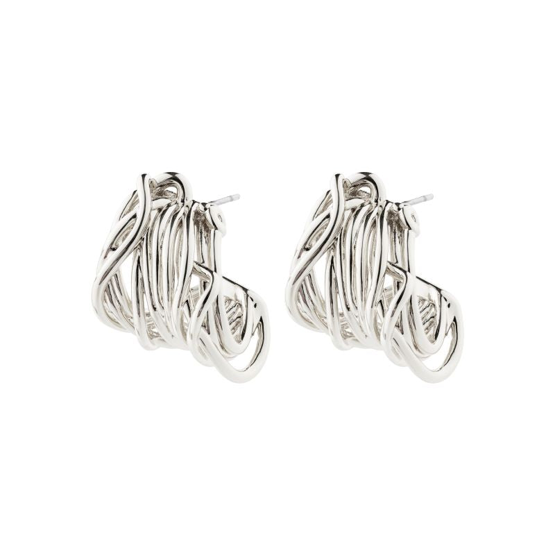 pilgrim pamela silver earring