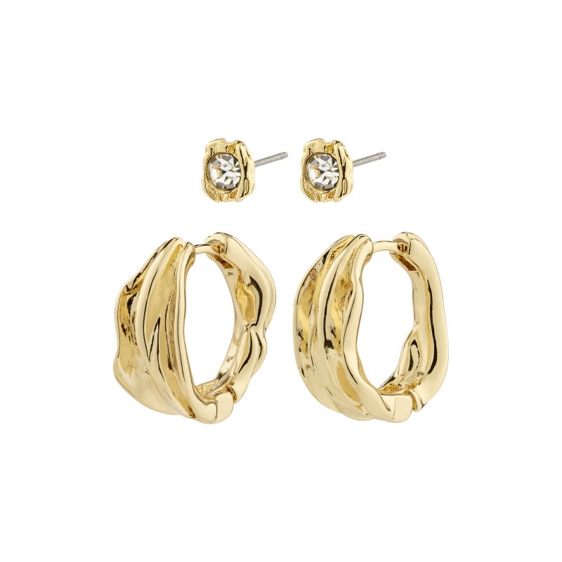 pilgrim gold feel 2 in 1 earring set