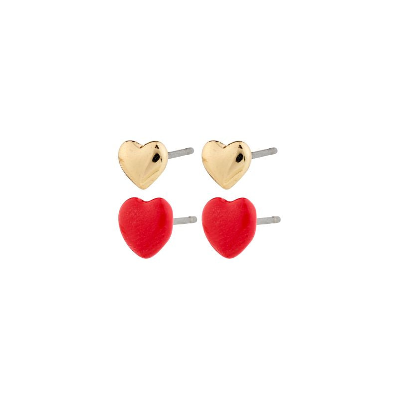 pilgrim maeve gold stud earring set