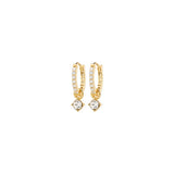 pilgrim joa gold crystal hoop earring