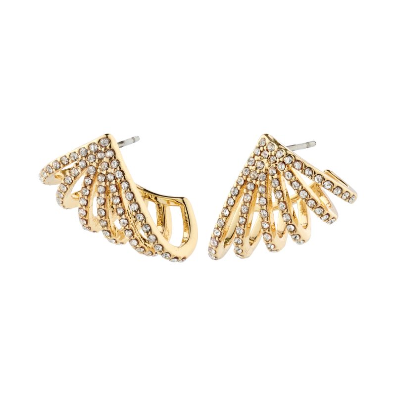  pilgrim priscilla gold crystal earring