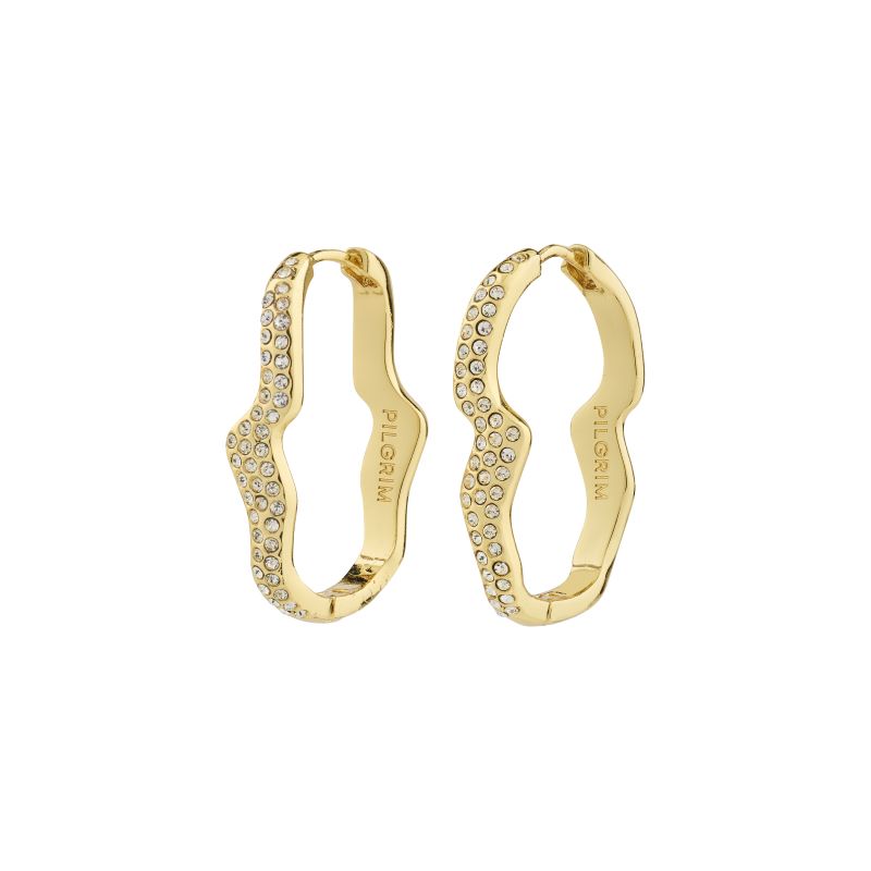 pilgrim gold connect crystal earring