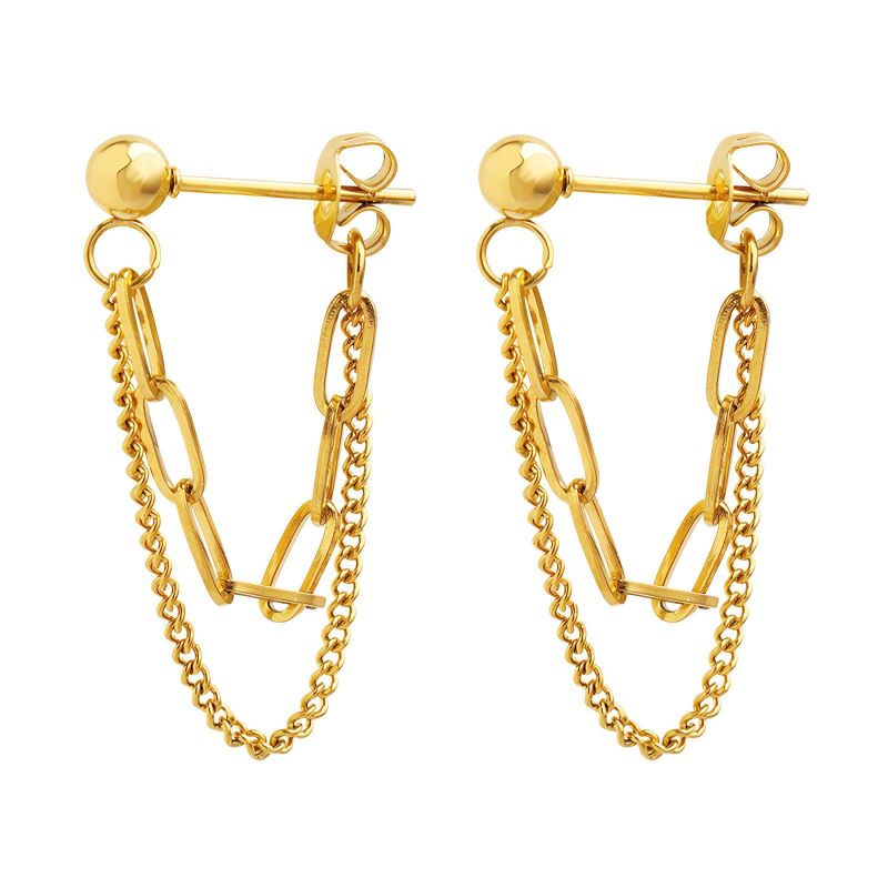 aahana madrid gold chain earring