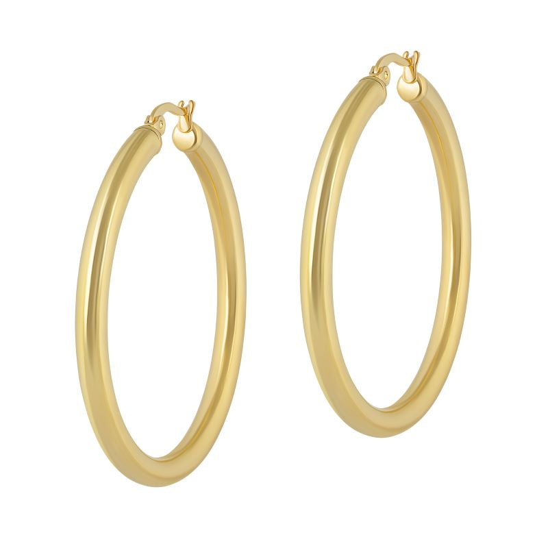 electric picks bleecker hoop gold earring