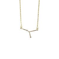 joydrop cancer gold cz zodiac necklace