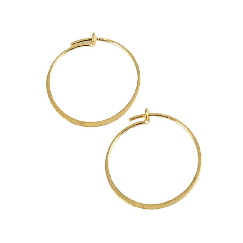 tashi gold 2.5 hoop earring