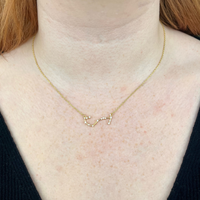 joydrop scorpio gold cz zodiac necklace